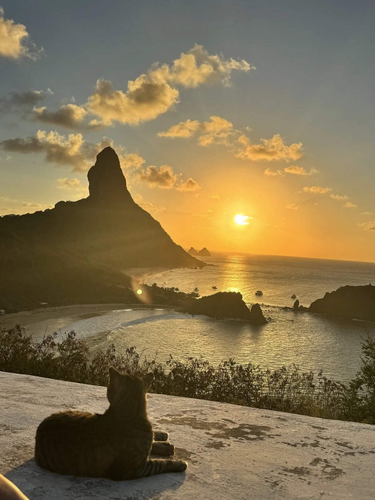 Pôr do sol visto do Forte dos Remédios